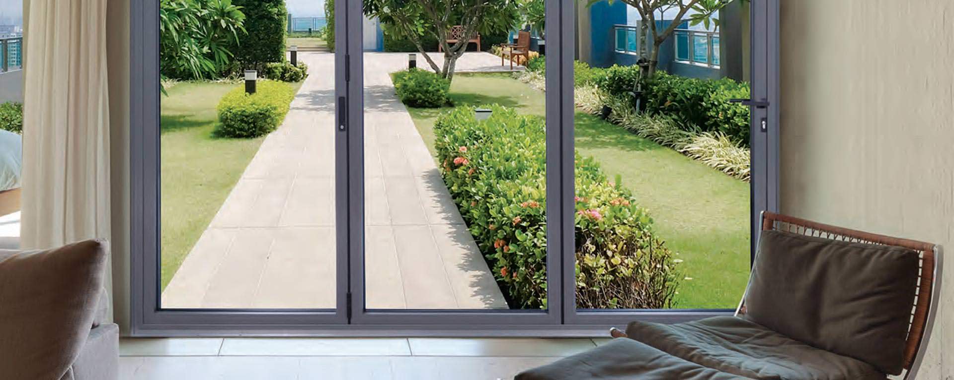 What is the Aluminium Lumina F82 Slimline Bi-Fold Door?