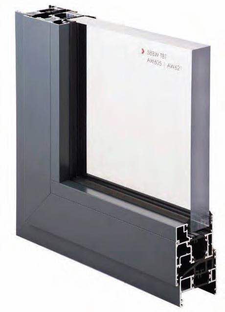tech Techincal Drawing of ALUK 58 BW Aluminium Windows, London