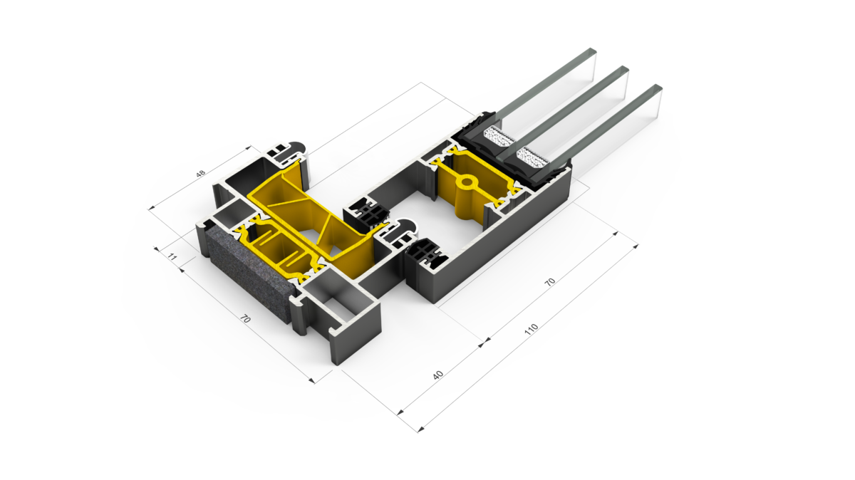 EdgeGLIDE+ CAD, aluminium sliding patio door, London EdgeGLIDE+ CAD, aluminium sliding patio door, London