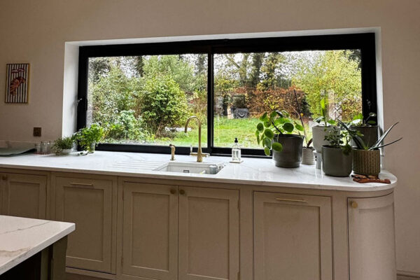 Window Configuration This slider can be manufactured at a window height, perfect for kitchens!